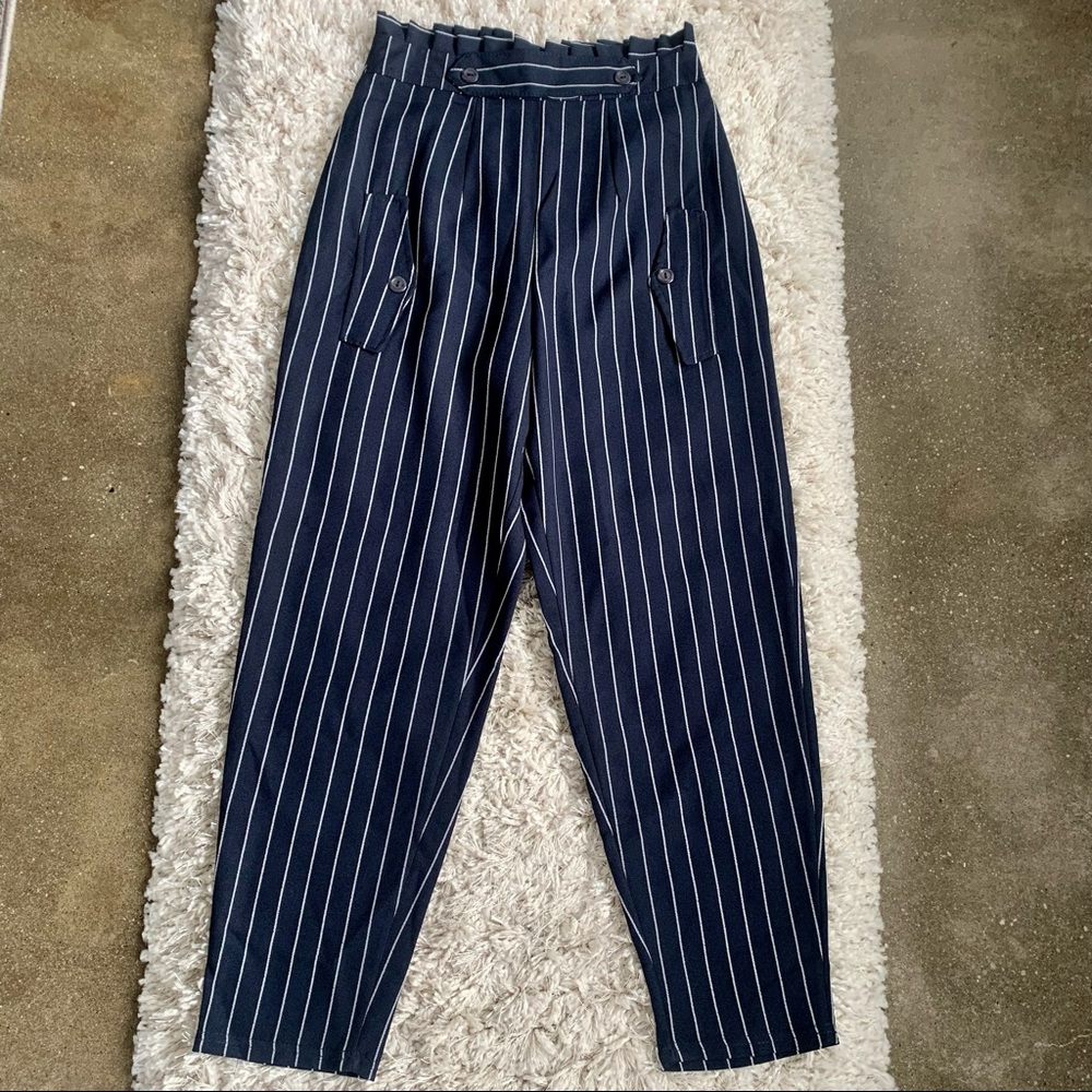 Nasty Gal pinstripe trousers (NWOT)